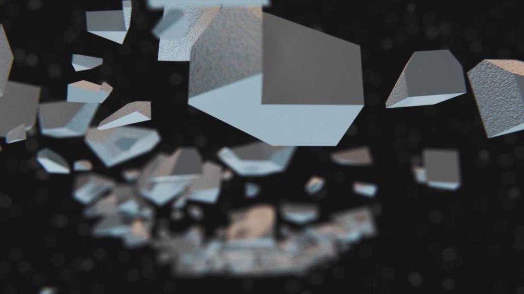3D Animation guided by music 3D typography music visualization guided by the volume