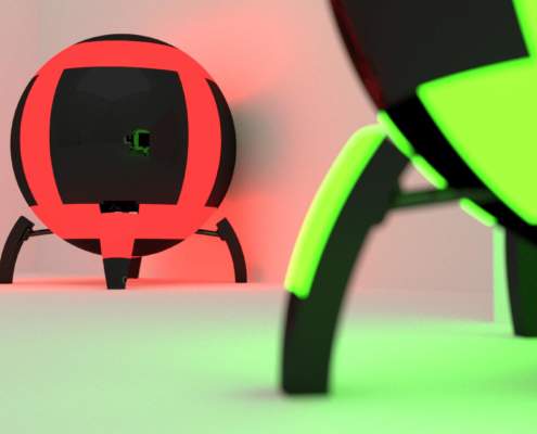 3D Visualisation of Sphere Robots