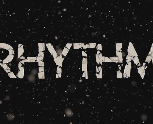 3D Music Visualization of the Word Rhythm