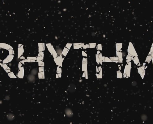 3D Music Visualization of the Word Rhythm
