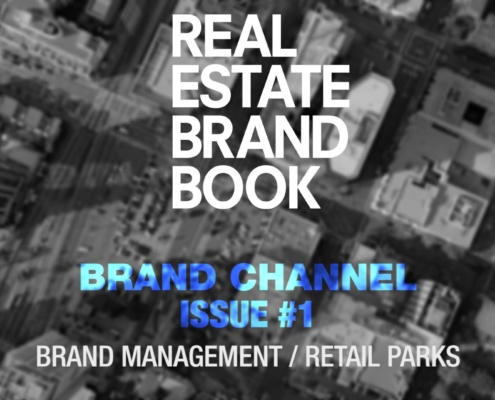 Intro showing a bird's eye view over a big city from a real estate TV production