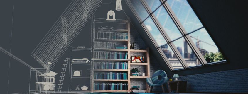 Interior 3D Visualization like this image can also be done as 2D Animation